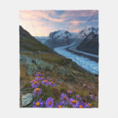 Monte Rosa Glacier | Zwitserland Fleece Deken (Voorkant)