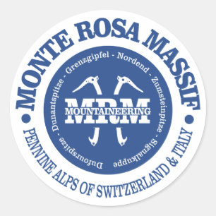 Monte Rosa Massif Ronde Sticker