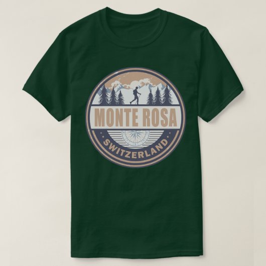 Monte Rosa Zwitserland Zwitserse Alpen  Hiking T-shirt (Design voorkant)