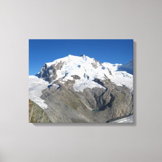 Monte Rosa, Zwitserse Alpen Canvas Afdruk (Voorkant)