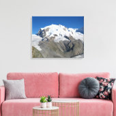 Monte Rosa, Zwitserse Alpen Canvas Afdruk (Insitu (Woonkamer))