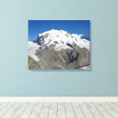 Monte Rosa, Zwitserse Alpen Canvas Afdruk (Insitu (Houten vloer))