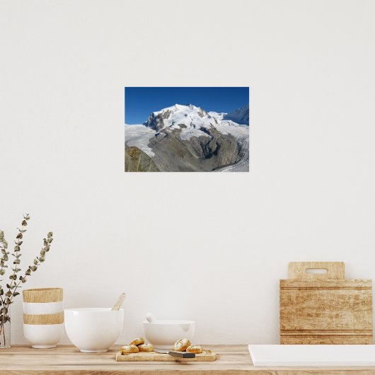 Monte Rosa, Zwitserse Alpen Poster (Keuken)
