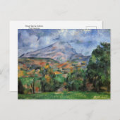 Monte Sainte-Victoire van Paul Cezanne Briefkaart (Voorkant / Achterkant)