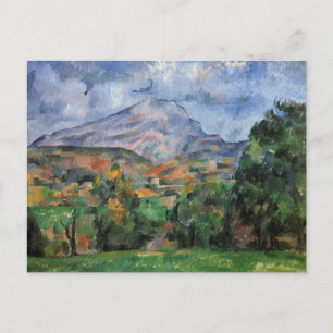 Monte Sainte-Victoire van Paul Cezanne Briefkaart