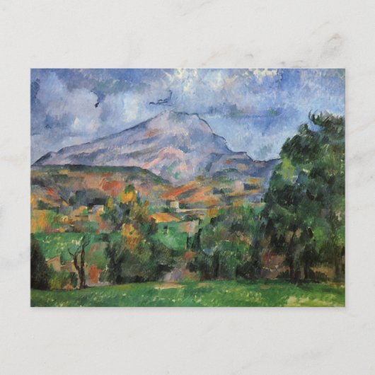 Monte Sainte-Victoire van Paul Cezanne Briefkaart (Voorkant)