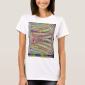 Monte Sereno California, abstracte kunstzwemmen T-shirt (Voorkant)