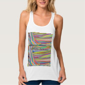 Monte Sereno California, abstracte kunstzwemmen Tanktop (Voorkant)