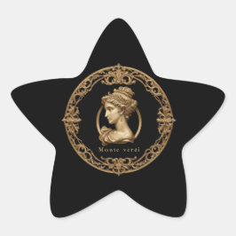 Monte Verdi Wein Quadratischer Aufkleber Ster Sticker