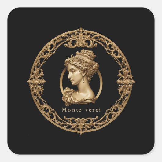 Monte Verdi Wein Vierkante Sticker (Voorkant)
