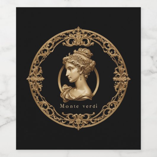 Monte Verdi Wein Wijn Etiket (Enkel label)