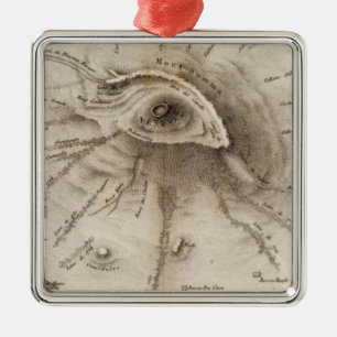 Monte Vesuve Metalen Ornament