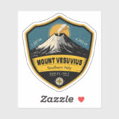 Monte Vesuvius, Napels, Italië Sticker (Vel)