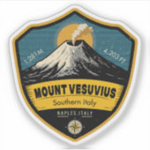 Monte Vesuvius, Napels, Italië Sticker (Voorkant)
