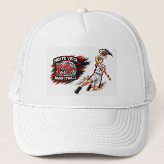 Monte Vista Basketbal Anime Speler Trucker Hoed Pet