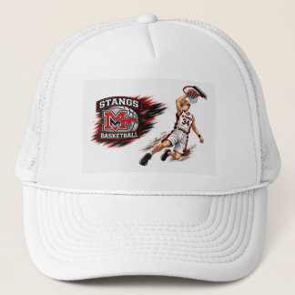 Monte Vista Basketbal Anime Speler Trucker Hoed Pet