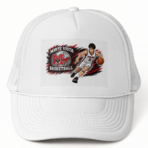 Monte Vista Basketbal Anime Speler Trucker Hoed 