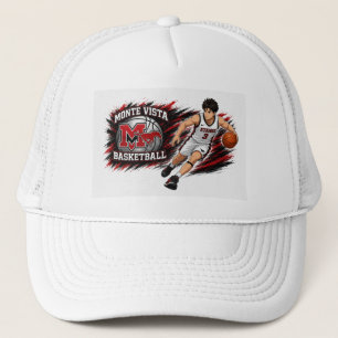 Monte Vista Basketbal Anime Speler Trucker Hoed Pet
