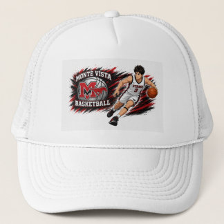 Monte Vista Basketbal Anime Speler Trucker Hoed Pet
