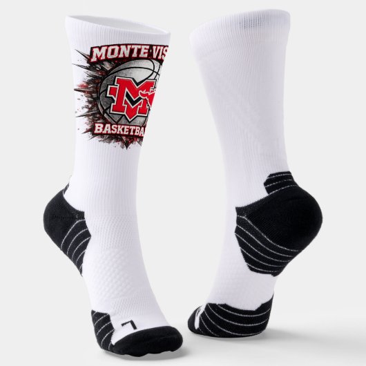 Monte Vista Basketbal Sokken (Gebogen)