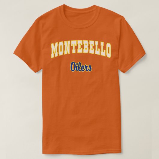 Montebello-oilers van de middelbare school C2 T-shirt (Design voorkant)