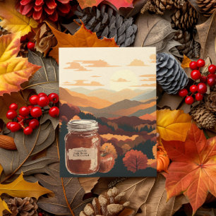 Montebello VA Blue Ridge Mountains Appelboter Briefkaart