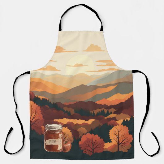 Montebello VA Blue Ridge Mountains Appelboter Schort (Voorkant)