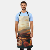Montebello VA Blue Ridge Mountains Appelboter Schort (Gedragen)