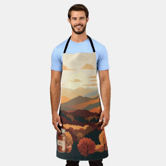 Montebello, Virginia Apple Butter aanpasbaar Schort (Gedragen)