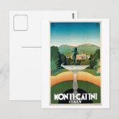 Montecatini Italiaans reisblad Briefkaart (Voorkant / Achterkant)