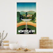 Montecatini Italiaans reisblad Poster (Keuken)