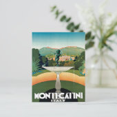 Montecatini Italië Vintage Travel Briefkaart (Staand voorkant)