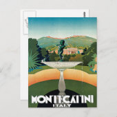 Montecatini Italië Vintage Travel Briefkaart (Voorkant / Achterkant)