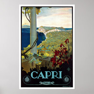 Montecatini Tuscany Italië Vintage Travel Poster