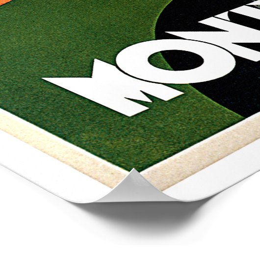 Montecatini Tuscany Italië Vintage Travel Poster (Hoek)