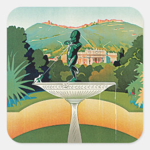 Montecatini Vierkante Sticker
