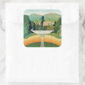 Montecatini Vierkante Sticker (Tas)