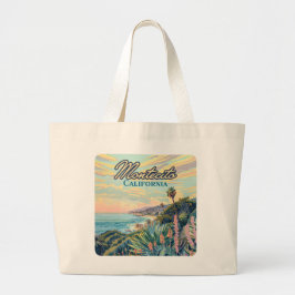 Montecito California Santa Barbara Coastline Grote Tote Bag