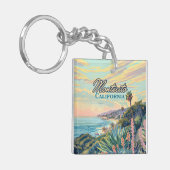 Montecito California Santa Barbara Coastline Sleutelhanger (Voorkant Links)