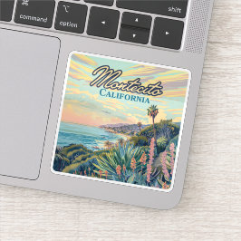 Montecito California Santa Barbara Coastline Sticker