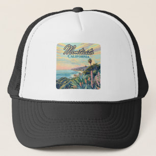 Montecito California Santa Barbara Coastline Trucker Pet