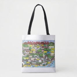 Montecito Map Canvas tas