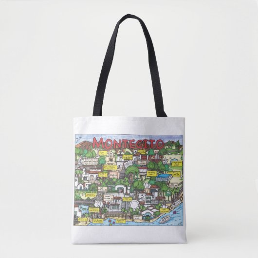 Montecito Map Canvas tas (Voorkant)
