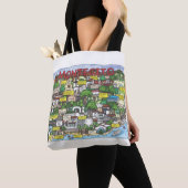 Montecito Map Canvas tas (Dichtbij)
