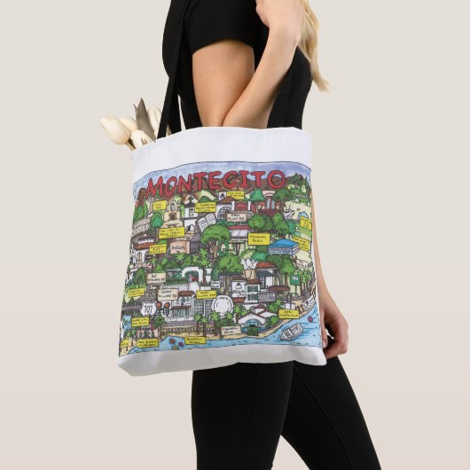 Montecito Map Canvas tas (Dichtbij)