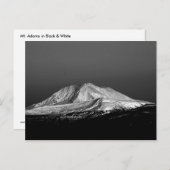 Monteer Adams Snowy Peak in Monochrome Briefkaart (Voorkant / Achterkant)