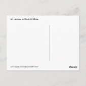 Monteer Adams Snowy Peak in Monochrome Briefkaart (Achterkant)