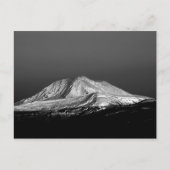 Monteer Adams Snowy Peak in Monochrome Briefkaart (Voorkant)