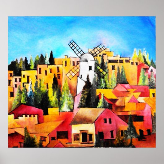 Montefiore Windmill Poster (Voorkant)
