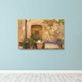 Montefollonico, Val d'Orcia, provincie Siena, 2 Canvas Afdruk (Insitu (Houten vloer))